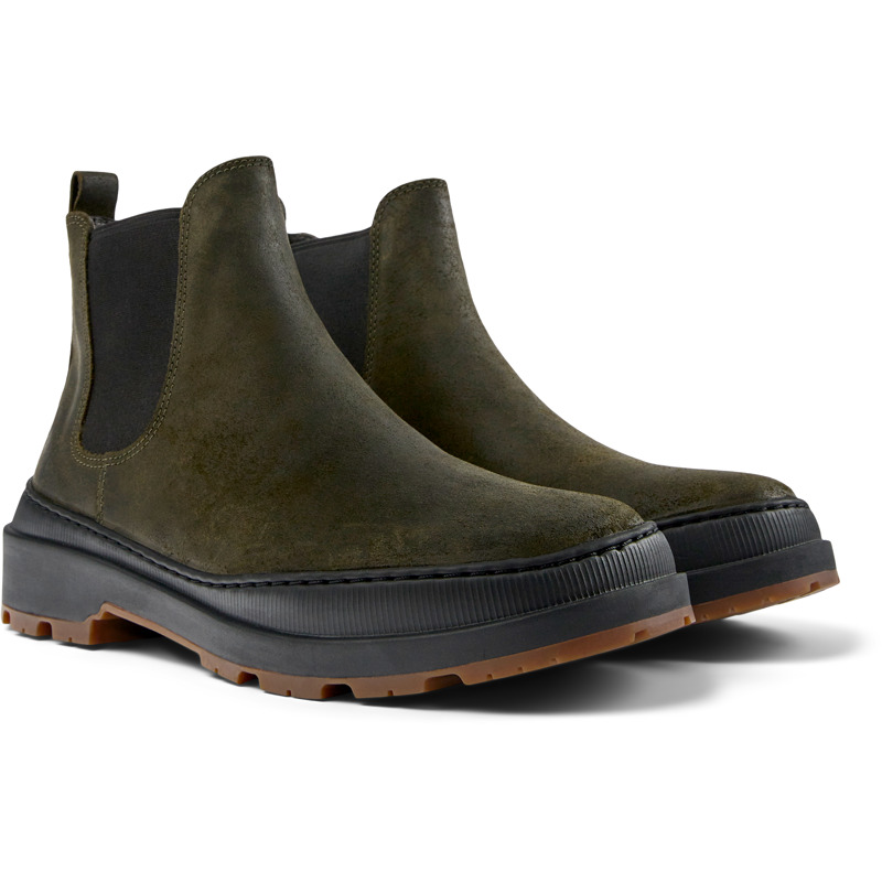 CAMPER Brutus Trek - Ankle Boots For Men - Green, Size 46, Suede