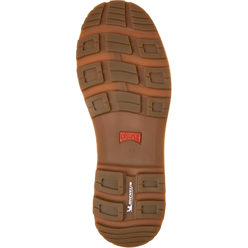 CAMPER Brutus Trek - Ankle Boots For Men - Orange, Size 43, Smooth Leather
