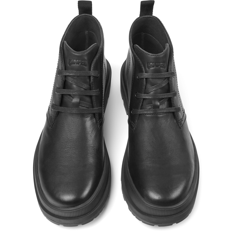 CAMPER Brutus Trek - Ankle Boots For Men - Black, Size 10.5, Smooth Leather