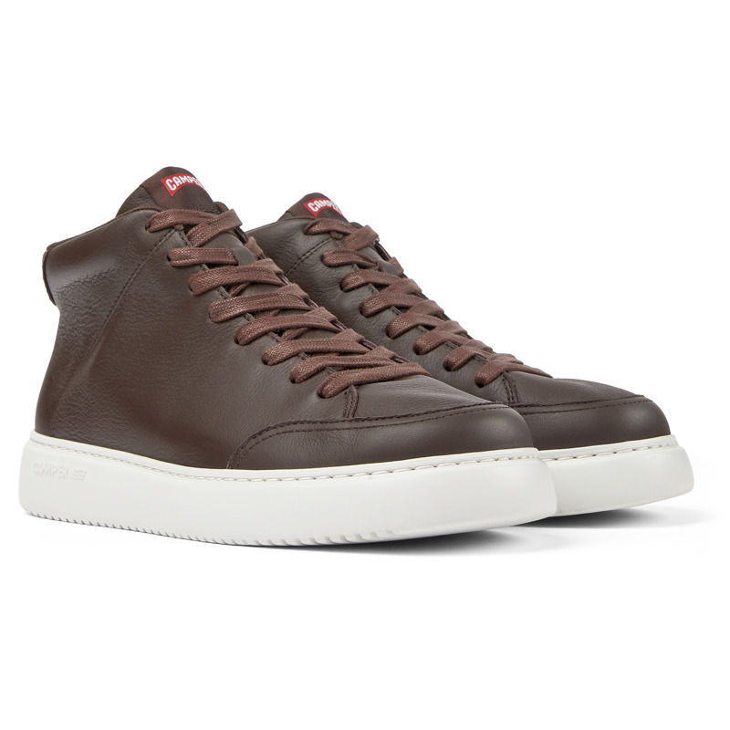 Camper Runner K21 - Sneakers For Men - Burgundy, Size 41, Smooth Leather