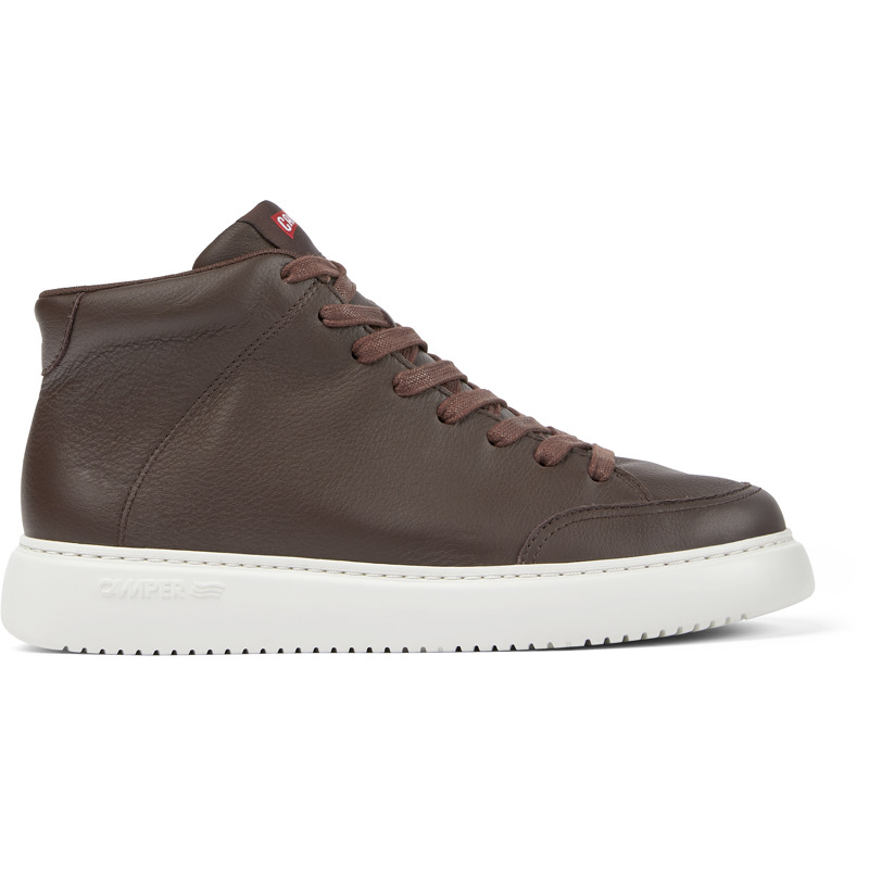 CAMPER Runner K21 - Sneakers Voor Heren - Kastanjebruin, Maat 46, Smooth Leather