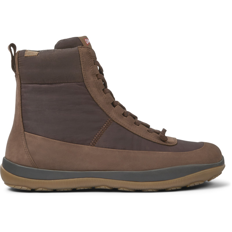 CAMPER Peu Pista - Botines para Hombre - Marron, talla 39, Textil/Piel Lisa
