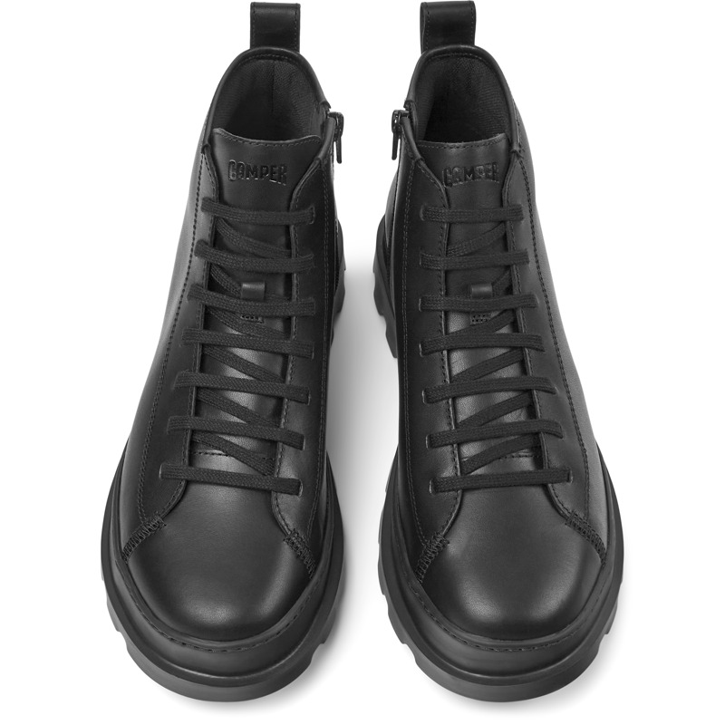 CAMPER Brutus - Ankle Boots For Men - Black, Size 44, Smooth Leather
