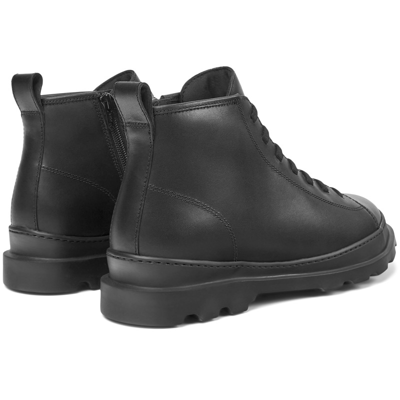 CAMPER Brutus - Ankle Boots For Men - Black, Size 12, Smooth Leather