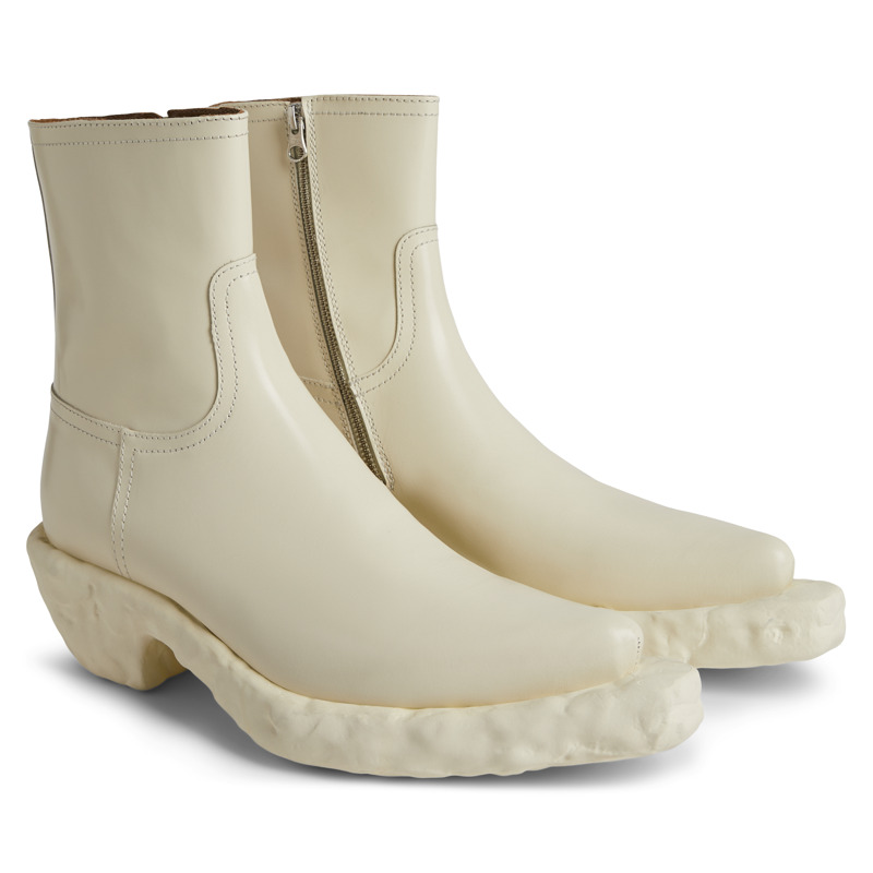 Camper Venga - Ankle Boots For Men - White, Size 40, Smooth Leather