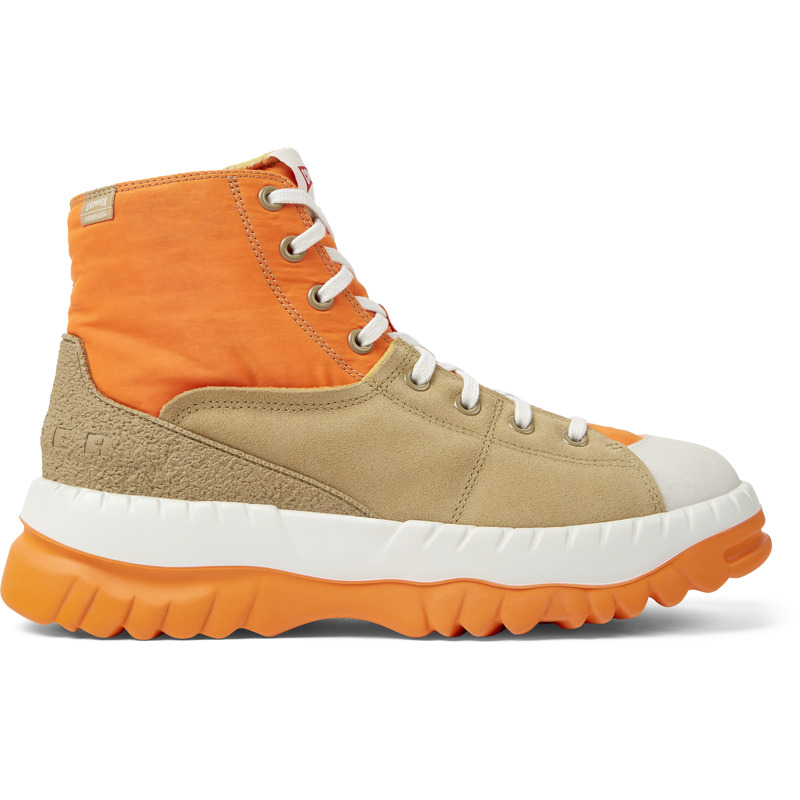 CAMPER Teix - Ankle Boots For Men - Orange,Beige,White, Size 40, Cotton Fabric