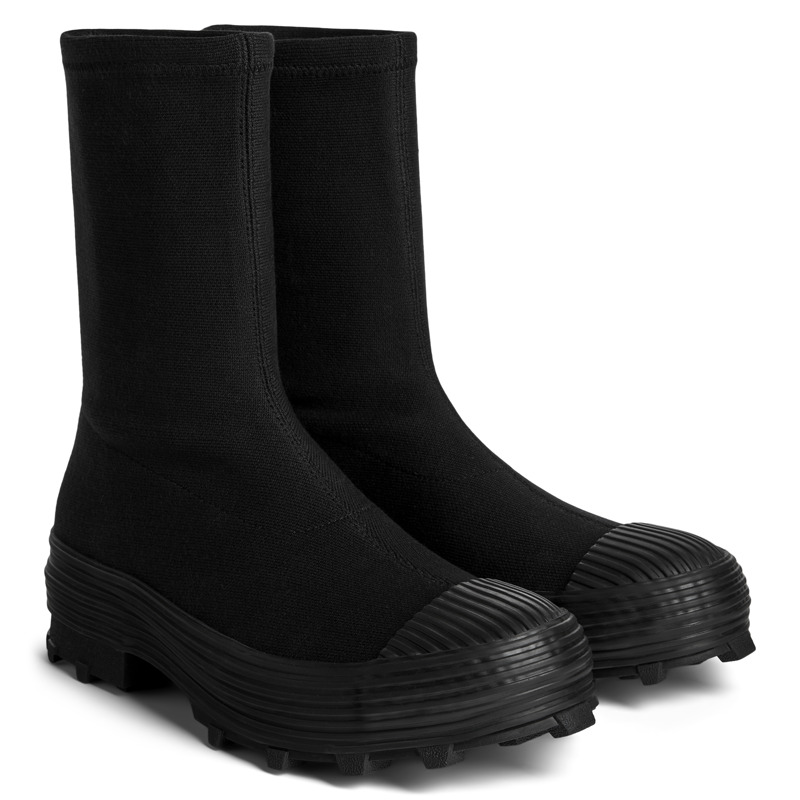 Camper Traktori - Formal Shoes For Men - Black, Size 39, Cotton Fabric