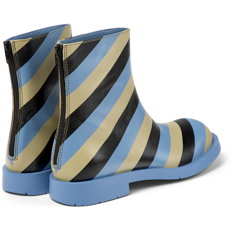 CAMPER MIL 1978 - Ankle Boots For Men - Beige,Blue,Black, Size 41, Smooth Leather