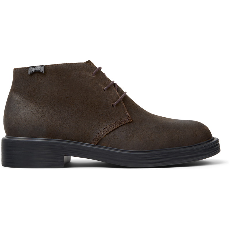 Camper Dean Lace-up Nubuck-leather Desert Boots In Brown