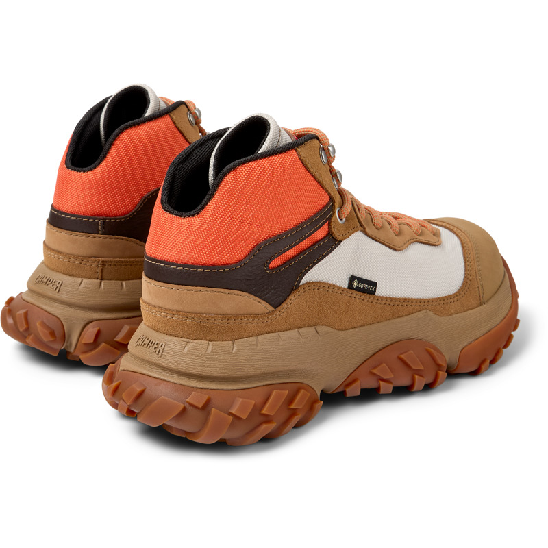 CAMPER Karst Trek - Sneakers Για Ανδρικα - Καφέ,Γκρι,Πορτοκαλί, Μέγεθος 44, Cotton Fabric