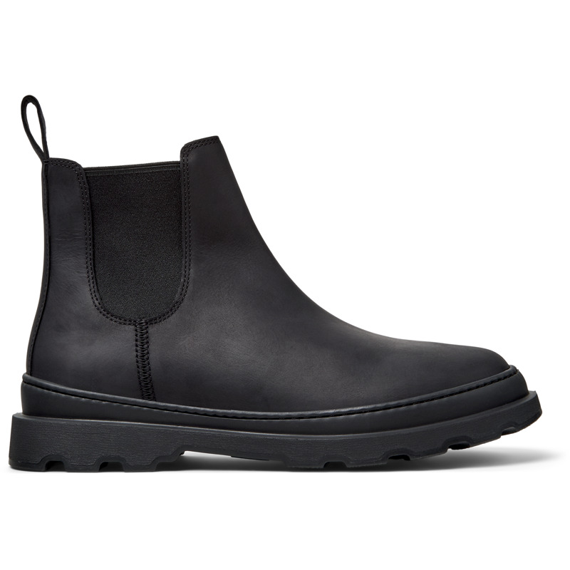 Camper Brutus Nubuck-leather Chelsea Boots In Black