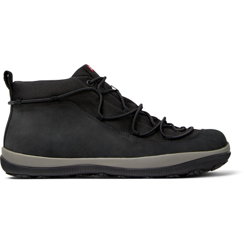CAMPER Peu Pista GM - Botines para Hombre - Negro, talla 41, Textil/Piel Vuelta