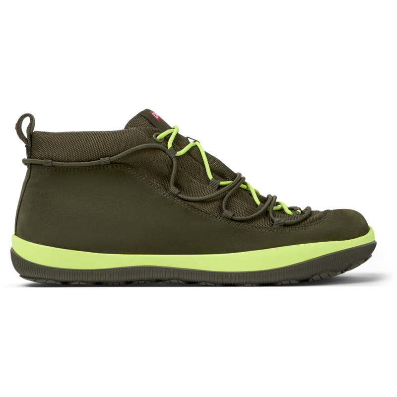 CAMPER Peu Pista GM - Botines para Hombre - Verde, talla 46, Textil/Piel Vuelta