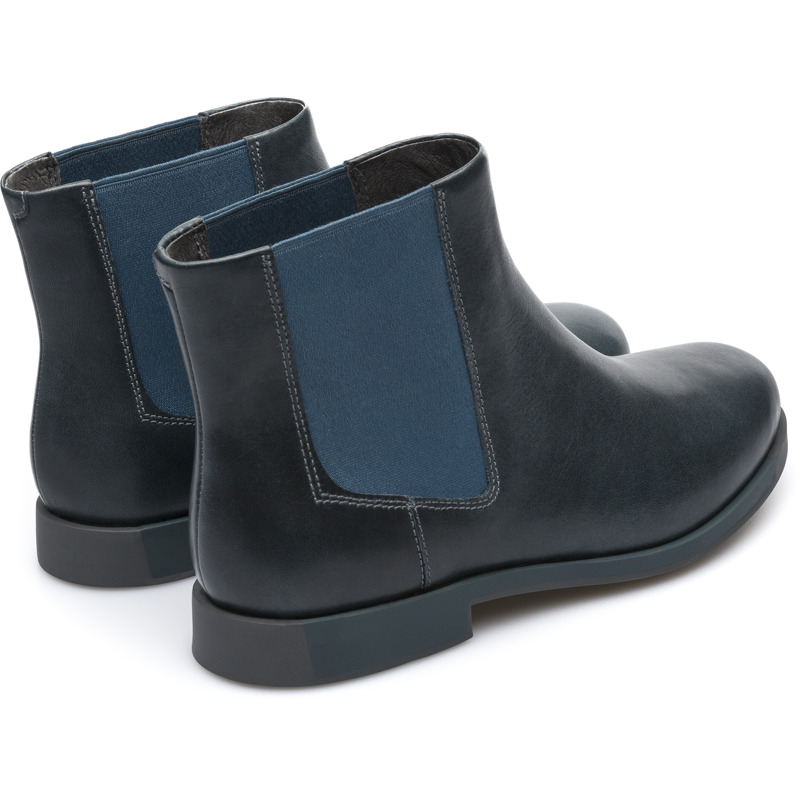 CAMPER Bowie - Stiefeletten Für Damen - Blau, Größe 36, Glattleder