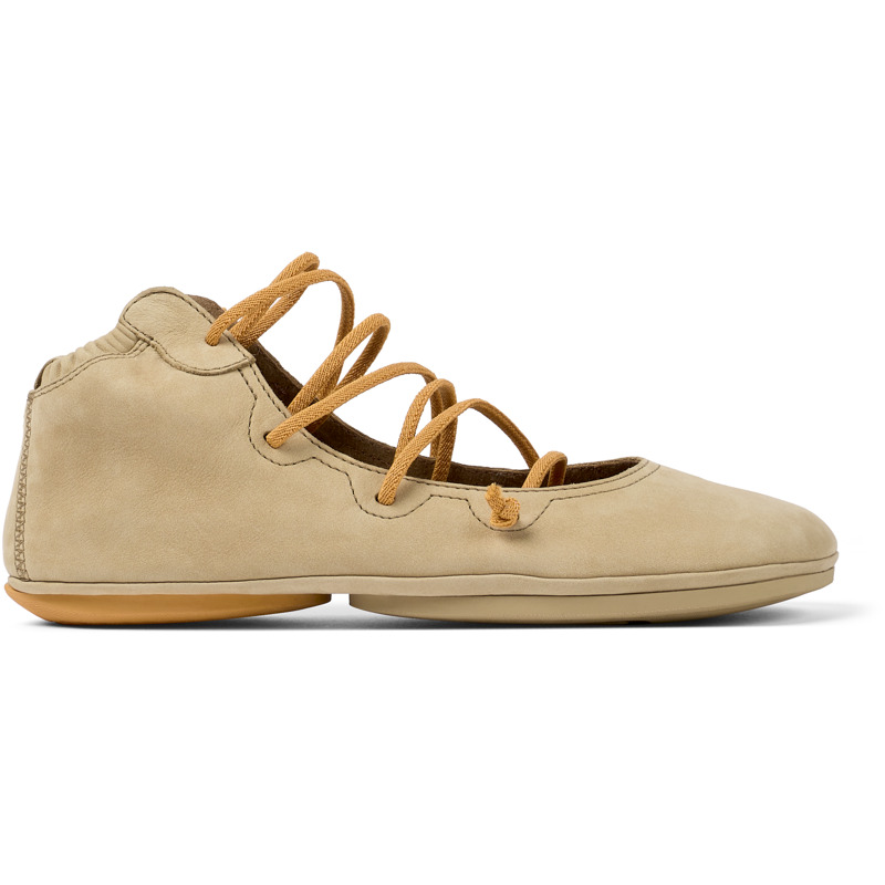 CAMPER Right - Botines para Mujer - Beige, talla 35, Ante o Piel Vuelta