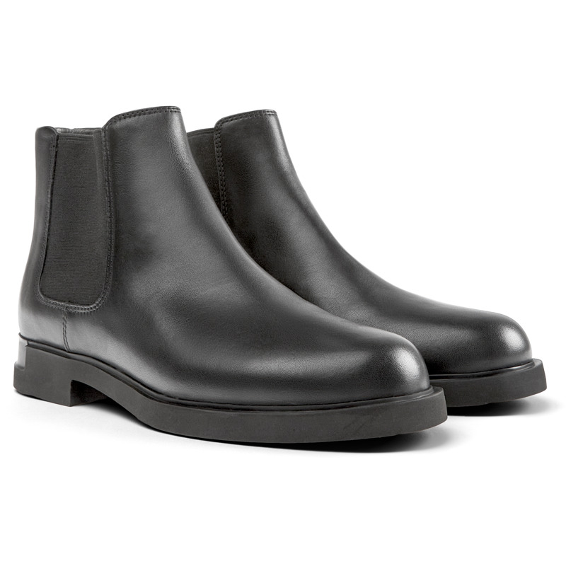 Camper Iman - Ankle Boots For Women - Black, Size 37, Smooth Leather