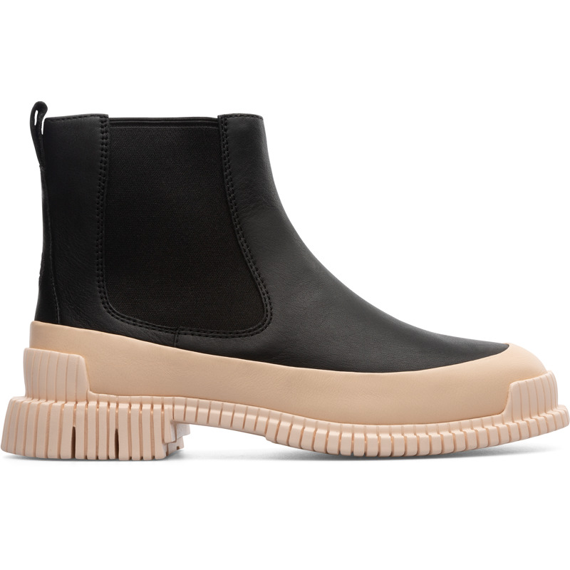 CAMPER Pix - Botines para Mujer - Negro,Nude, talla 35, Piel Lisa