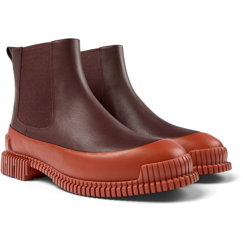 Camper Ankle Boots For Women In Burgundy,red