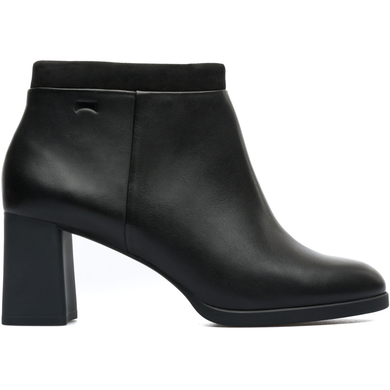 CAMPER Kara - Botines para Mujer - Negro, talla 39, Piel Lisa/Piel Vuelta