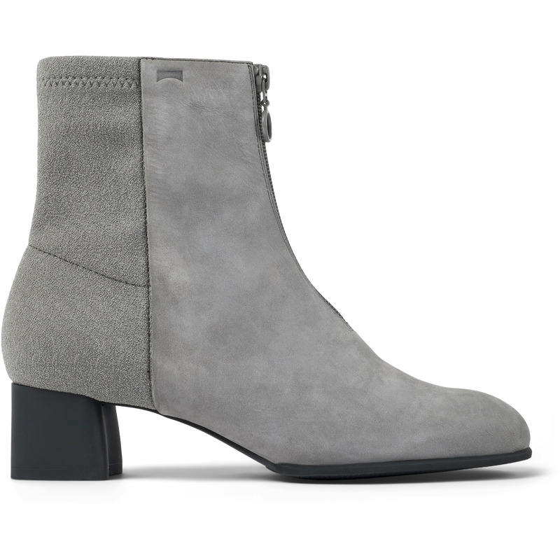 Camper Katie - Ankle Boots For Women - Grey, Size 35, Cotton Fabric