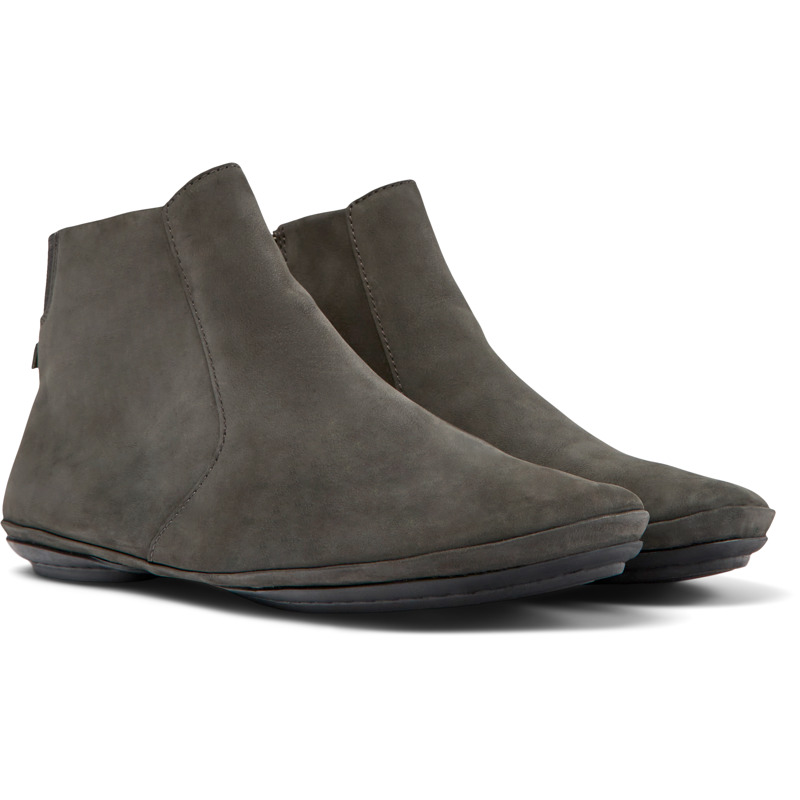 Camper Right - Ankle Boots For Women - Grey, Size 38, Suede