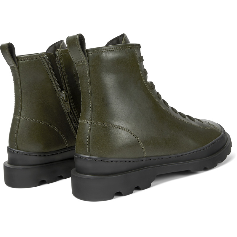 CAMPER Brutus - Ankle Boots For Women - Green, Size 36, Smooth Leather