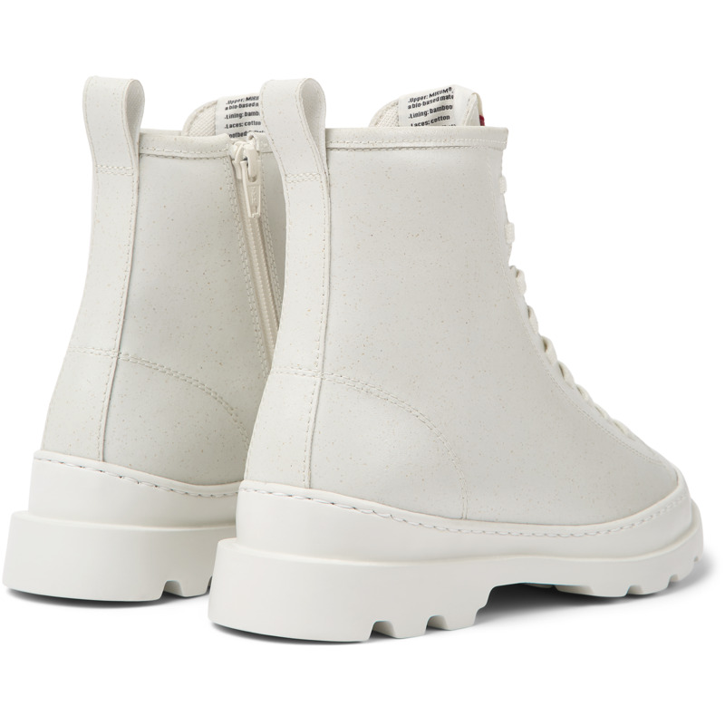 CAMPER Brutus - Ankle Boots For Women - White, Size 39, Cotton Fabric