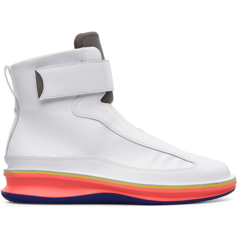 CAMPER Rolling - Botines para Mujer - Blanco, talla 35, Piel Lisa/Textil
