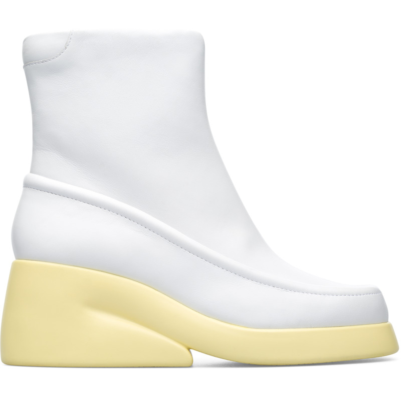 CAMPER Kaah - Botas para Mujer - Blanco, talla 40, Piel Lisa