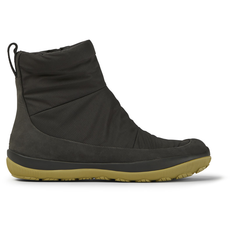 CAMPER Peu Pista - Botines para Mujer - Gris, talla 39, Textil/Piel Vuelta
