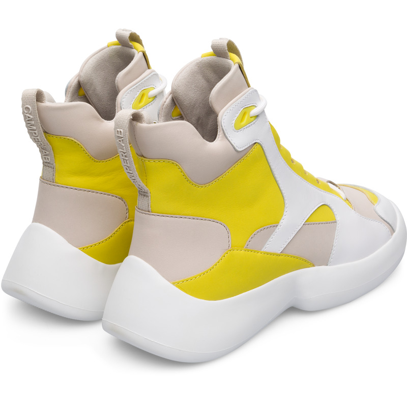 CAMPER ABS - Ankle Boots For Women - Beige,Yellow,White, Size 39, Smooth Leather