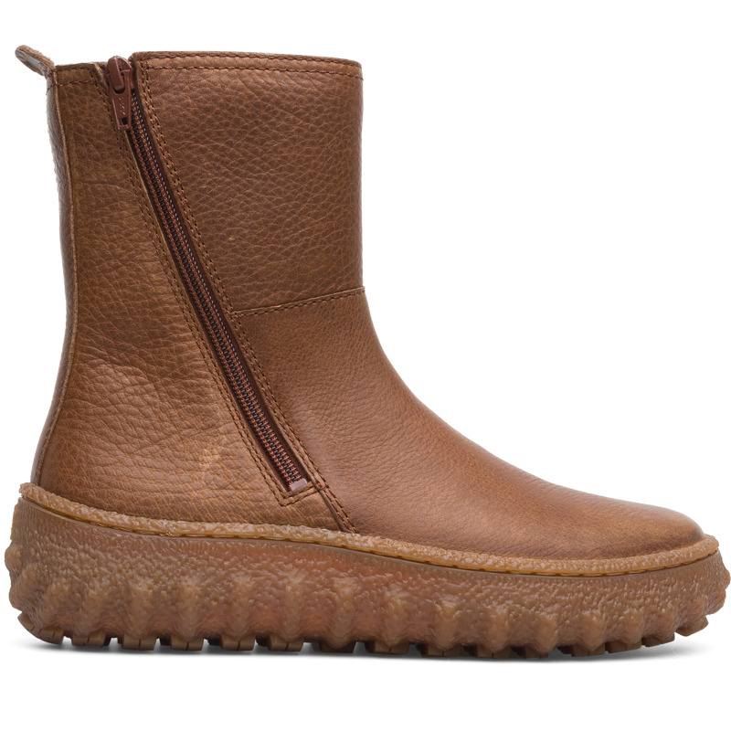 CAMPER Ground - Botas para Mujer - Marron, talla 35, Piel Lisa