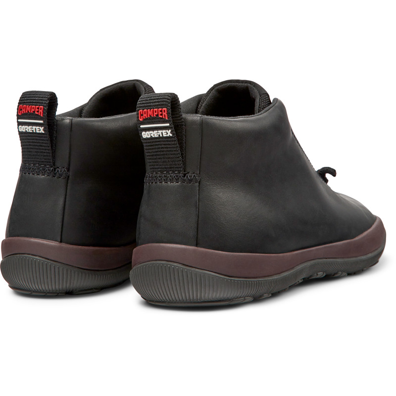 CAMPER Peu Pista GORE-TEX - Ankle Boots For Women - Black, Size 8, Smooth Leather/Cotton Fabric