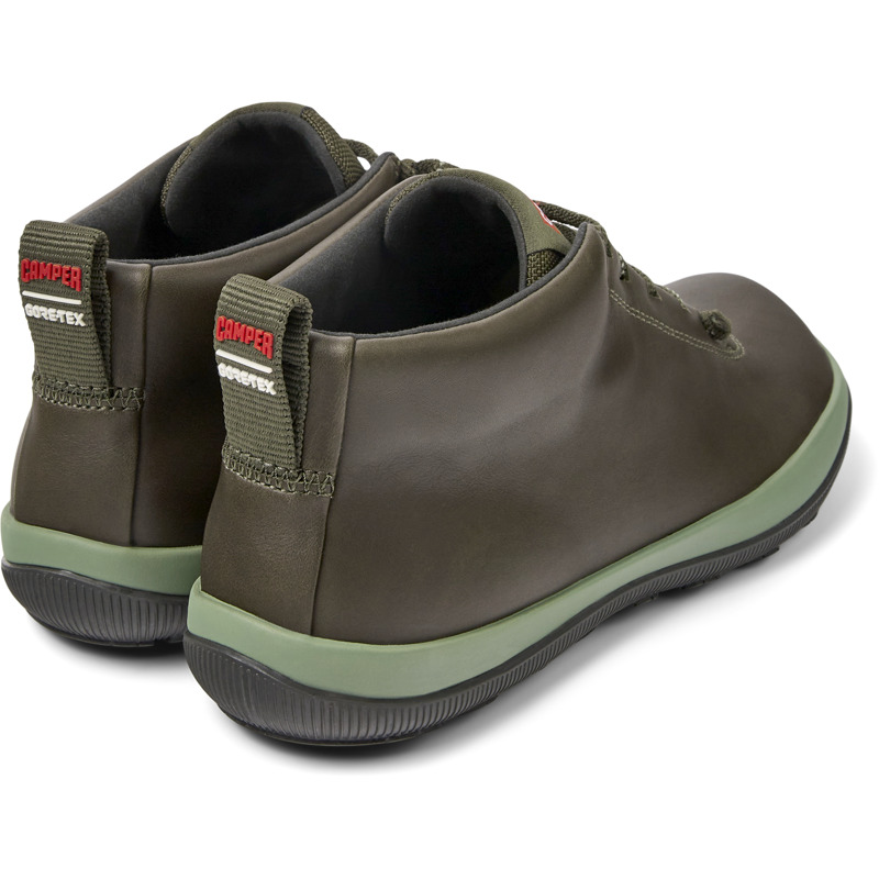 CAMPER Peu Pista GORE-TEX - Ankle Boots For Women - Green, Size 6, Smooth Leather/Cotton Fabric