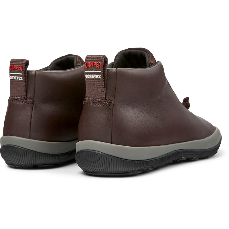 CAMPER Peu Pista GORE-TEX - Ankle Boots For Women - Burgundy, Size 40, Smooth Leather/Cotton Fabric