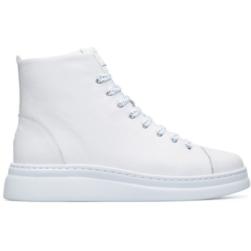 CAMPER Runner Up - Botines para Mujer - Blanco, talla 38, Piel Lisa