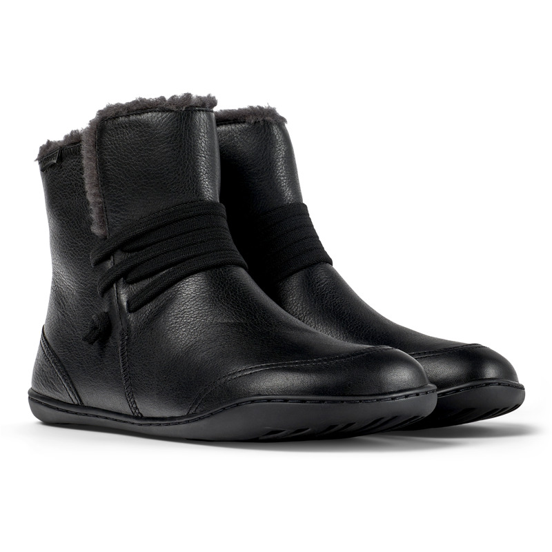 CAMPER Peu - Ankle Boots For Women - Black, Size 35, Smooth Leather