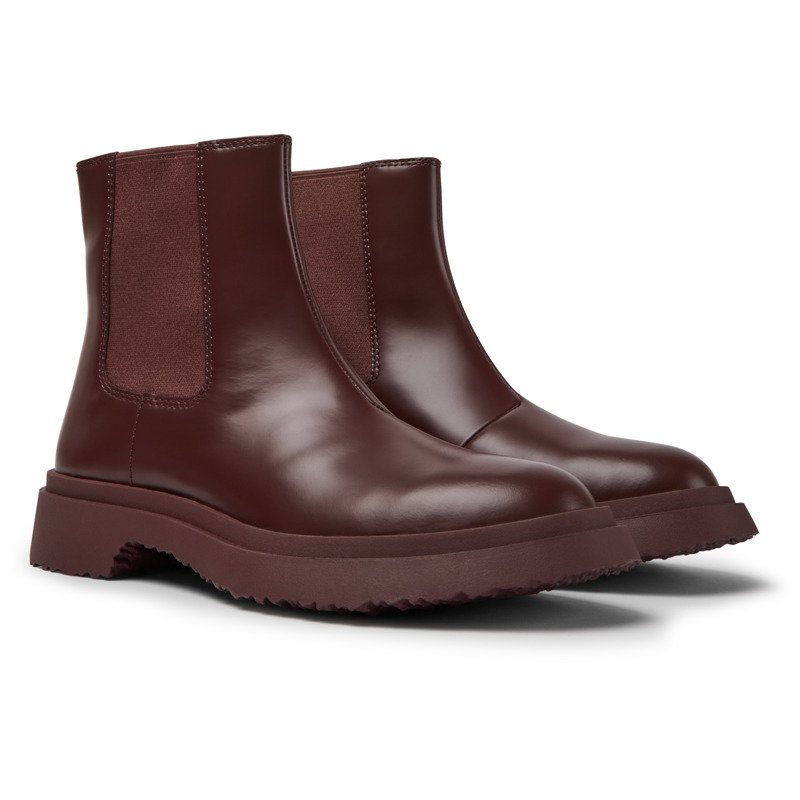 Camper - Ankle Boots For - Burgundy, Size 42,