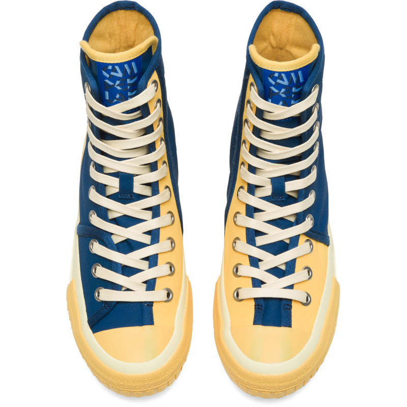 CAMPERLAB Twins - Sneakers For Women - Blue,Yellow, Size 38, Cotton Fabric