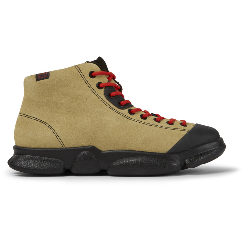 CAMPER Karst - Botines para Mujer - Beige, talla 35, Piel Vuelta/Piel Lisa