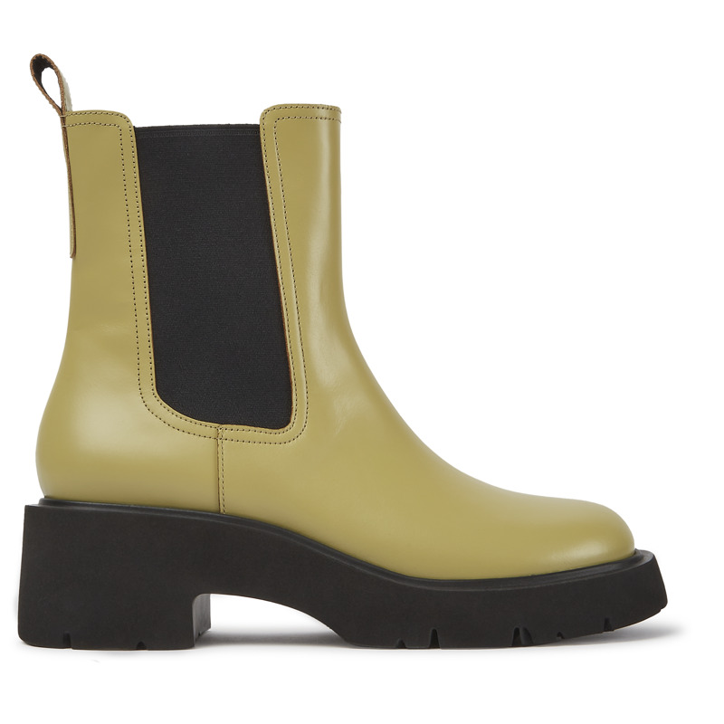 CAMPER Milah - Botas para Mujer - Beige, talla 38, Piel Lisa