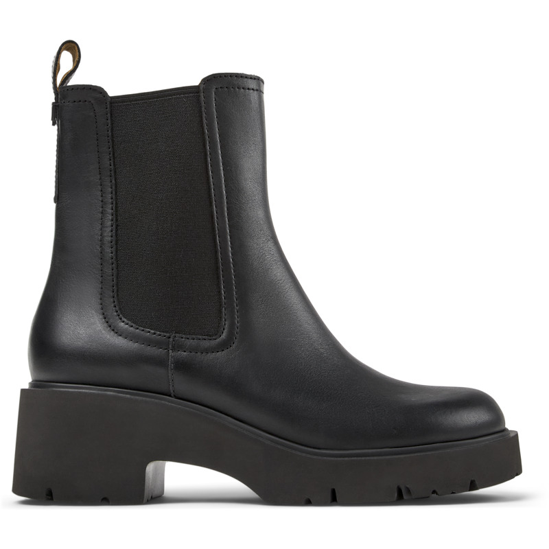 CAMPER Milah - Botas para Mujer - Negro, talla 36, Piel Lisa