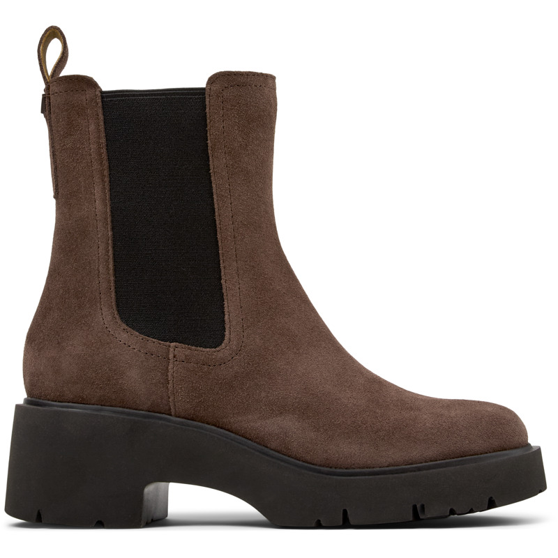 CAMPER Milah - Botas para Mujer - Marron, talla 36, Ante o Piel Vuelta