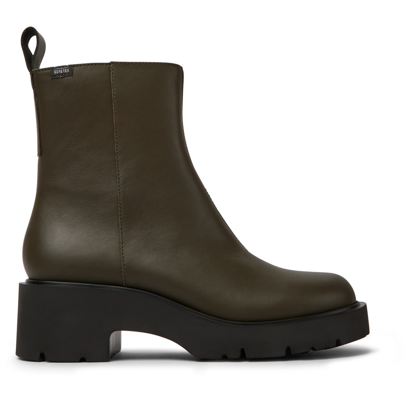 CAMPER Milah - Botas para Mujer - Verde, talla 41, Piel Lisa