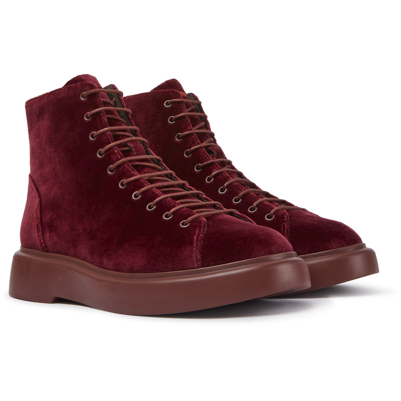 Shop Camper Ankle Boots For Women In Burgundy