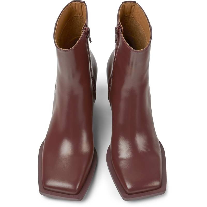 CAMPER Karole - Ankle Boots For Women - Burgundy, Size 36, Smooth Leather