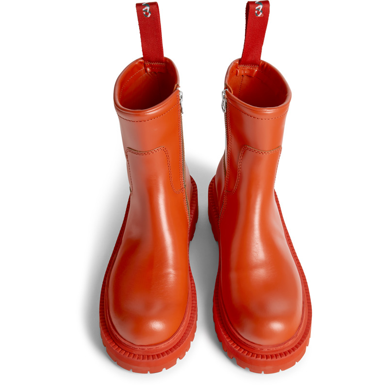 CAMPERLAB Eki - Stiefel Für Damen - Rot, Größe 41, Glattleder