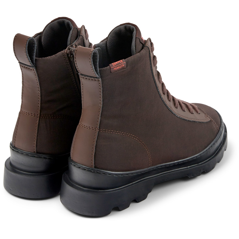 CAMPER Brutus PrimaLoft® - Ankle Boots For Women - Brown, Size 41, Cotton Fabric/Smooth Leather