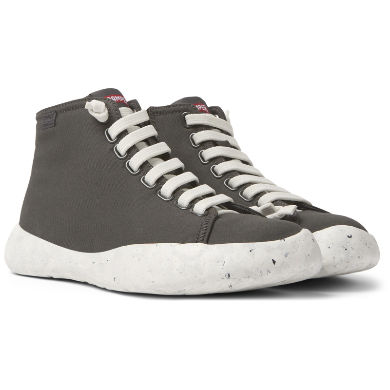 Camper Peu Stadium - Ankle Boots For Women - Grey, Size 40, Cotton Fabric