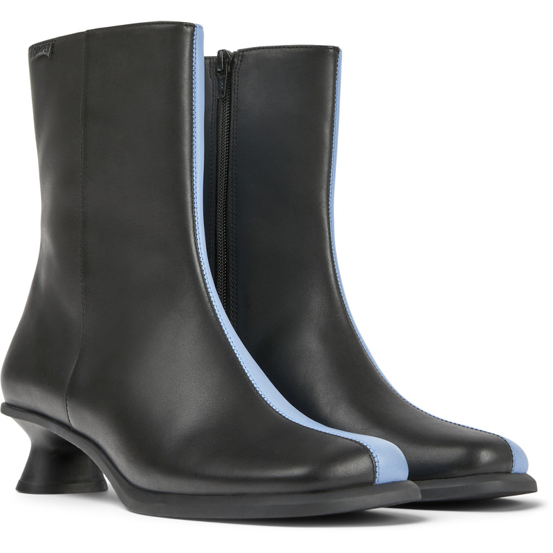 Camper Ankle Boots For Women In Black,blue